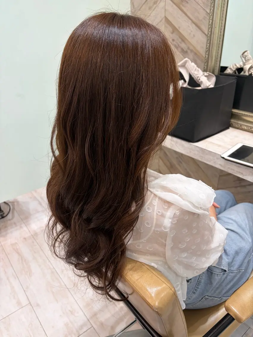 ロング カラー カット ヘアカラー トリートメント 🍏👑針生 愛佳👑🍏のヘアスタイル