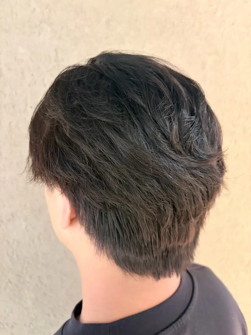 【メンズパーマ＋カット】ニュアンスパーマ、フェザーパーマの写真