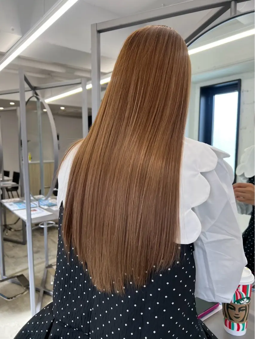 カラー 髪質改善 縮毛矯正 ゆうご/心斎橋 /カラーモデル募集中のヘアスタイル