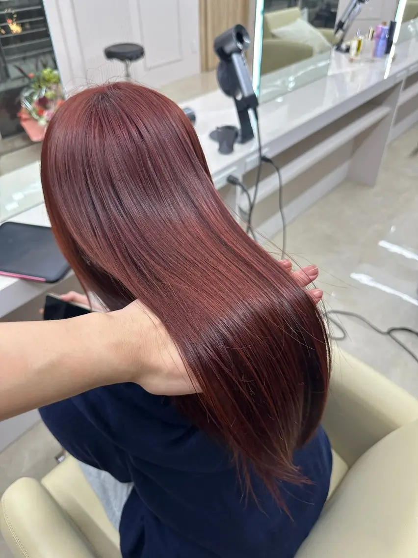 ロング カラー ブリーチ ダブルカラー ハイライトカラー ハイトーンカラー イルミナカラー ヘアカラー トリートメント XELM/RUI /高崎/ブリーチ/のヘアスタイル