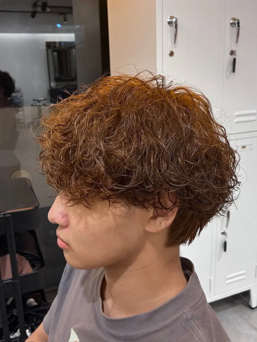✨【王道モテヘア】✨メンズマッシュ+波巻きパーマ ¥2500の写真