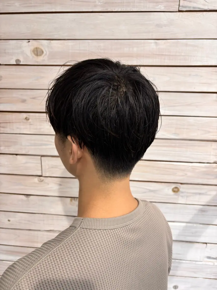 メンズ マッシュ 学生（メンズ向け） 岡山メンズパーマ 白神珠梨のヘアスタイル