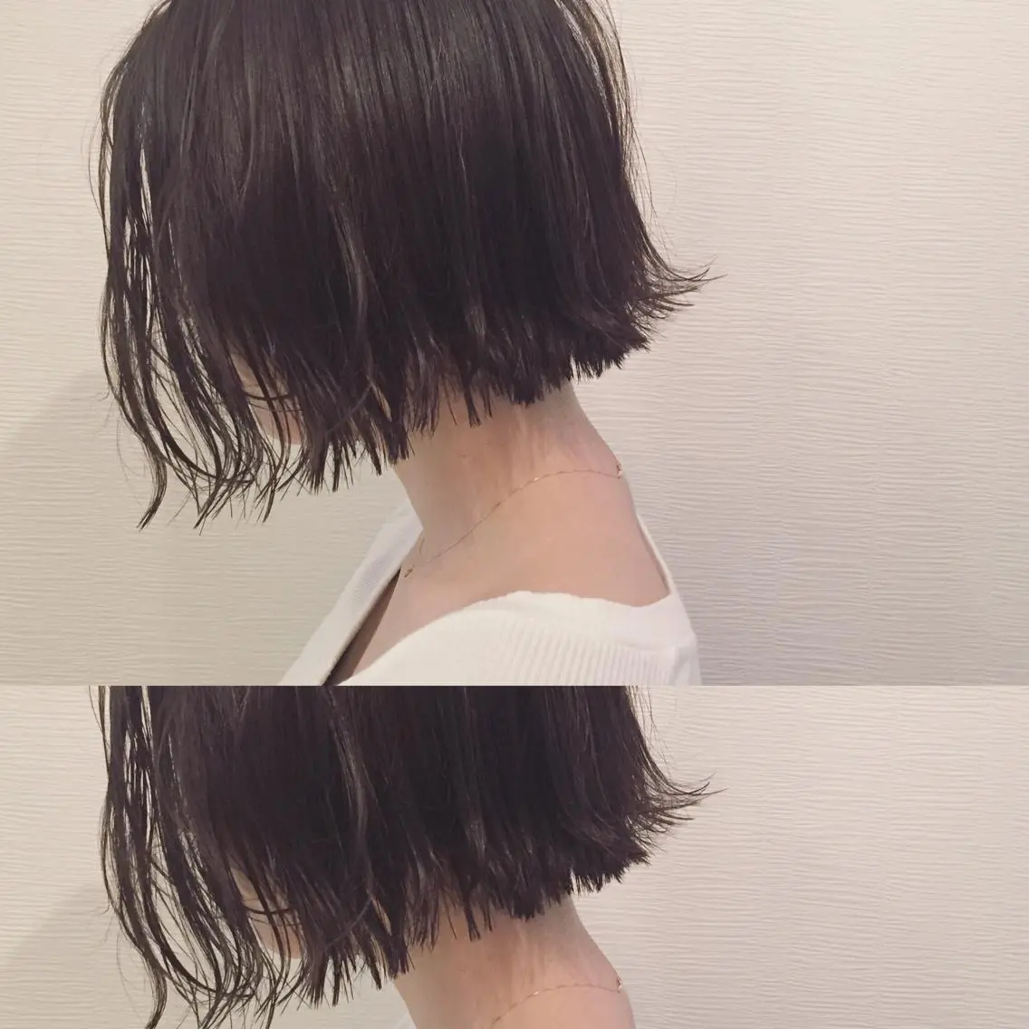 ショート カラー ブリーチ グレージュ ハイライトカラー ブリーチなしカラー ボブ カット ヘアカラー トリートメント 池田 真由美のヘアスタイル