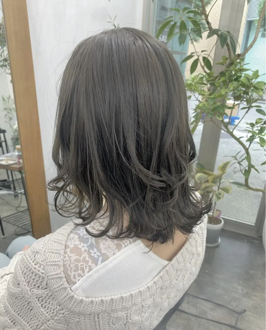 ミディアム メンズパーマ/ ハイトーン/タニザキのヘアスタイル