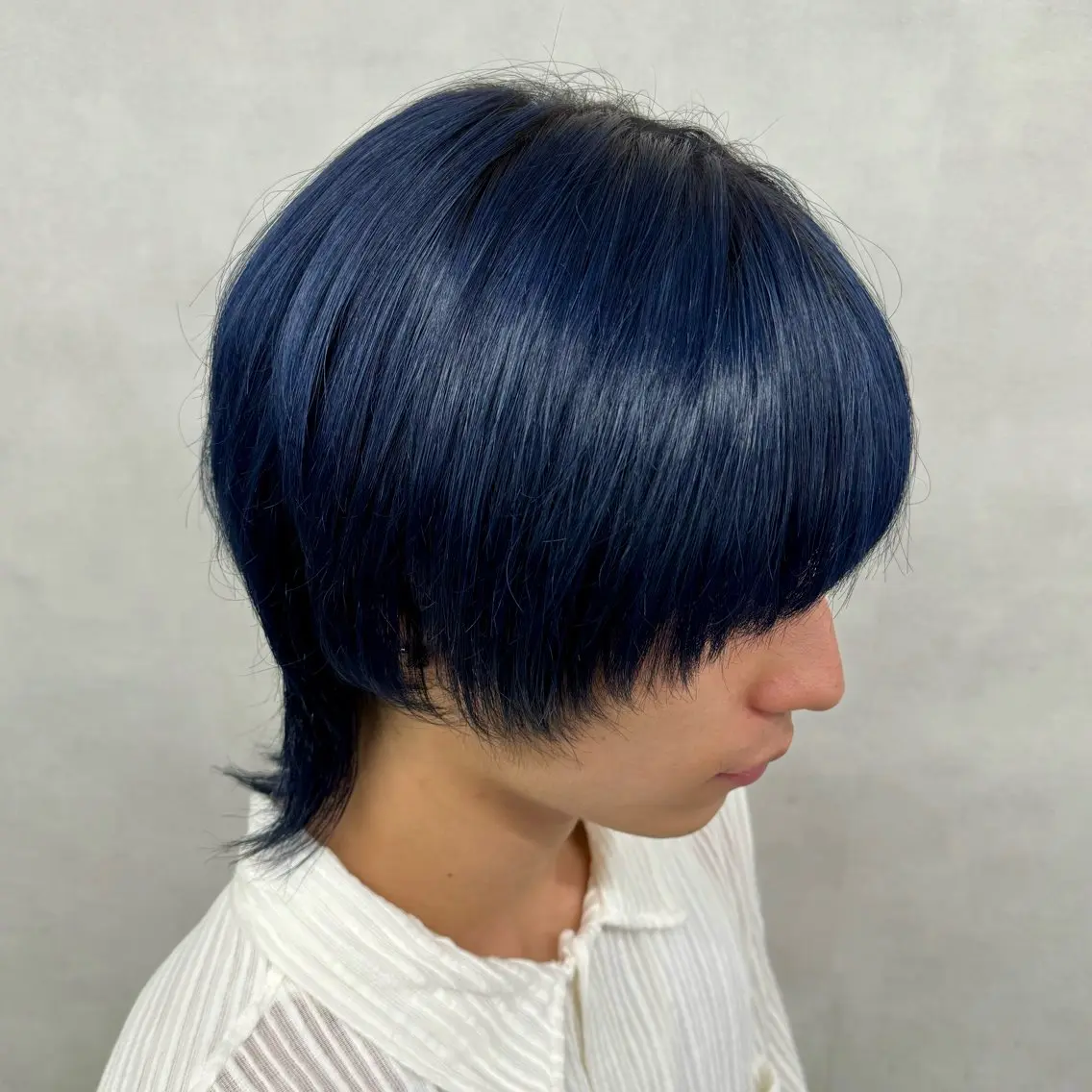 カラー メンズ メンズブリーチ 黒髪 ブリーチ ブルーカラー ブルーブラック ヘアカラー ✨メンズ✨ブリーチ✨ MASAのヘアスタイル