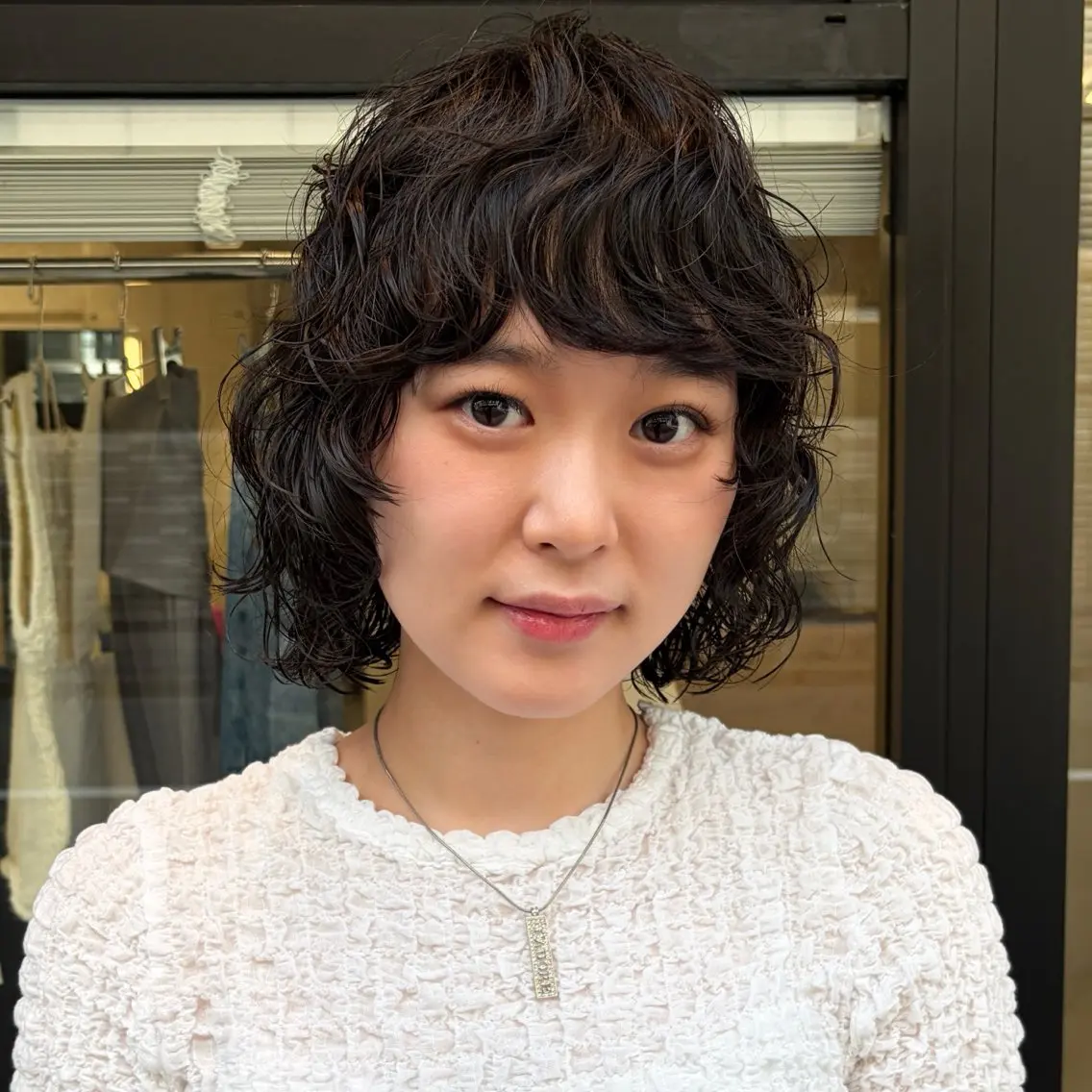 パーマ ボブ カット パーマ トリートメント おしゃれなボブ/ パーマ推し/難波のヘアスタイル