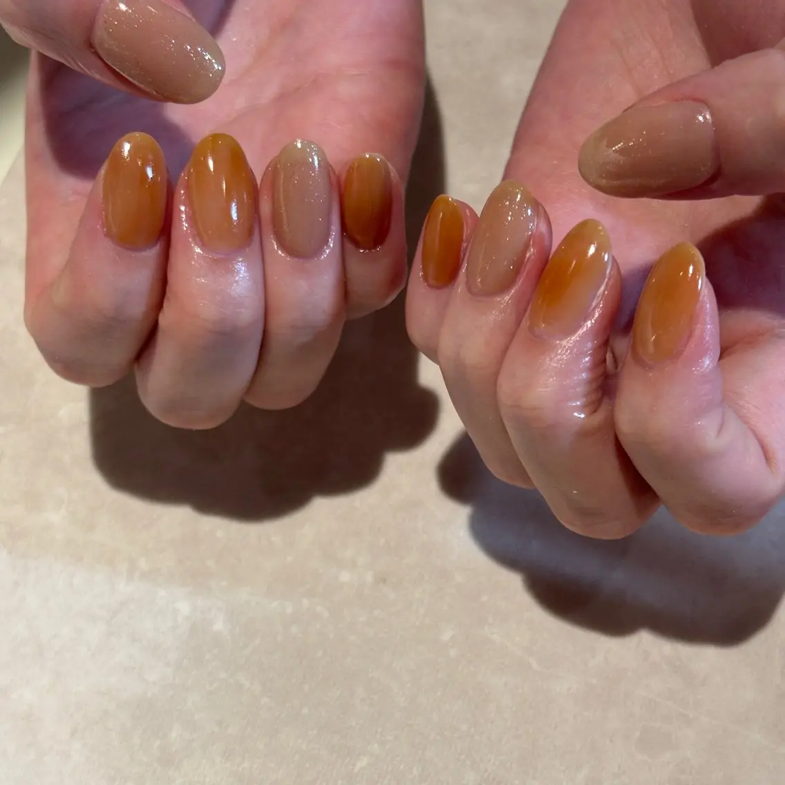 ネイル ニュアンスネイル ハンドネイル モデル募集🍑渋谷 Nanamiのネイルデザイン