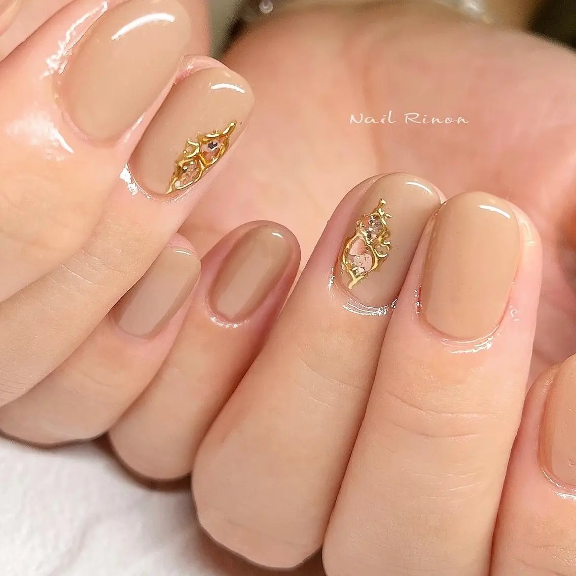 ネイル オフィスネイル ハンドネイル Nail Rinonのネイルデザイン