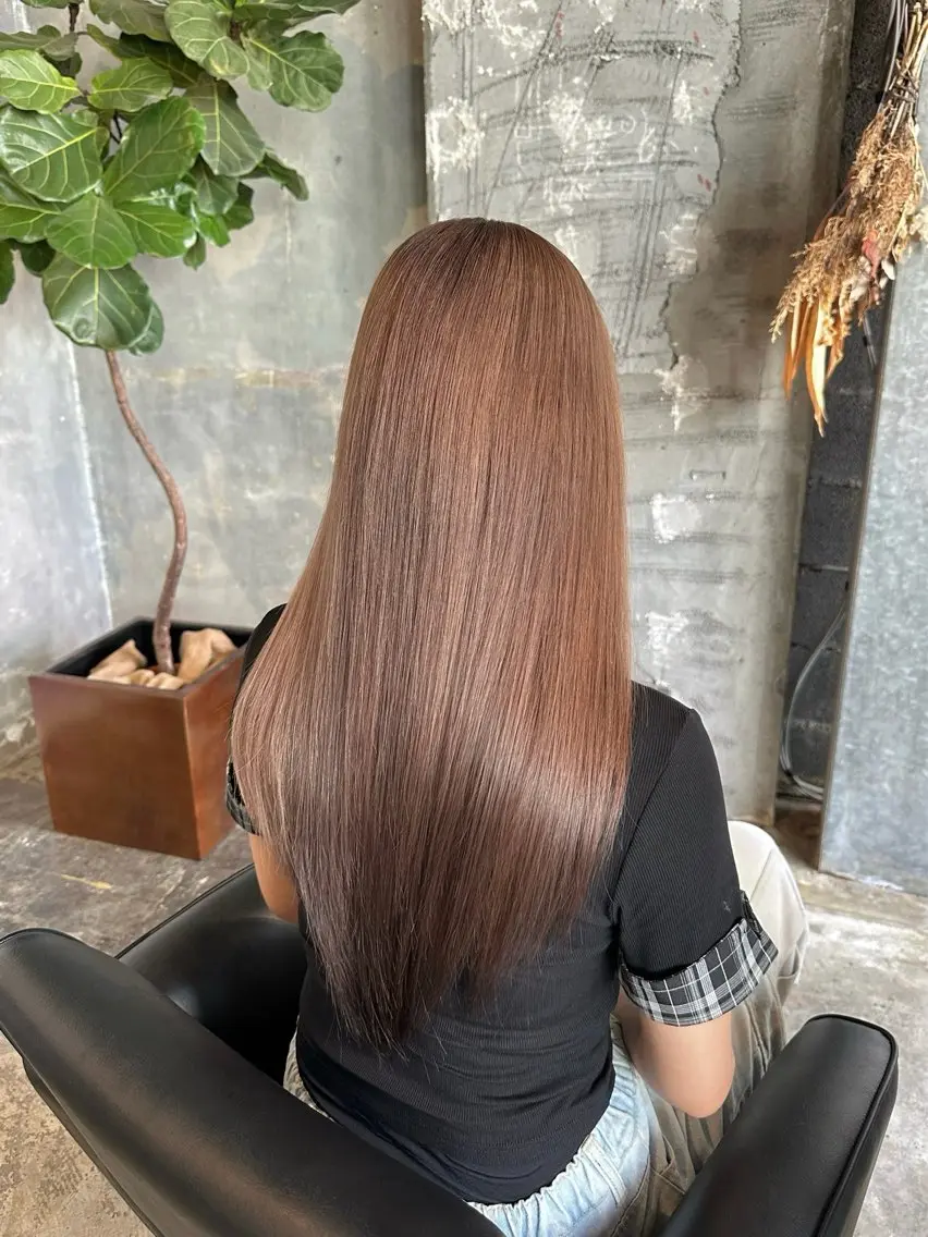 ロング ヘアカラー ami 🪷ワンカラーのヘアスタイル