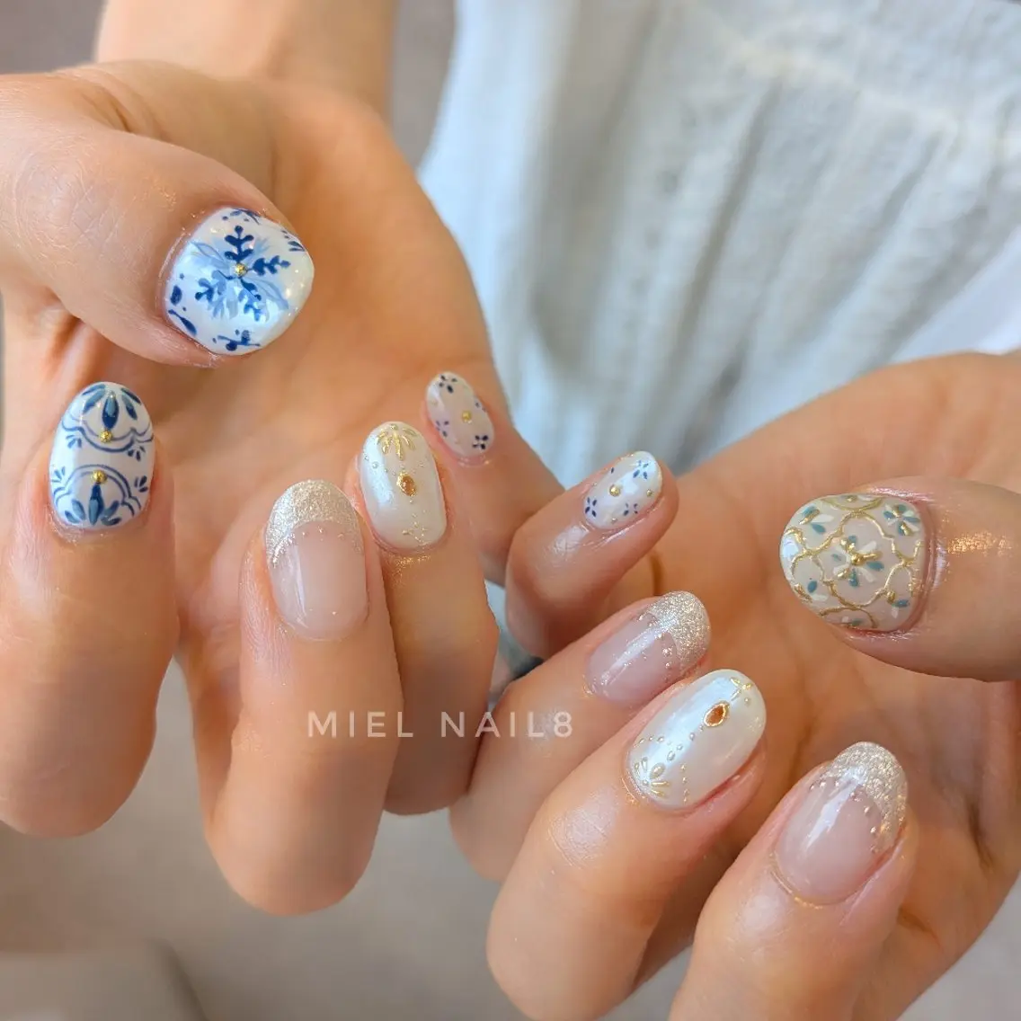 ネイル 持ち込み miel nail mayaのネイルデザイン