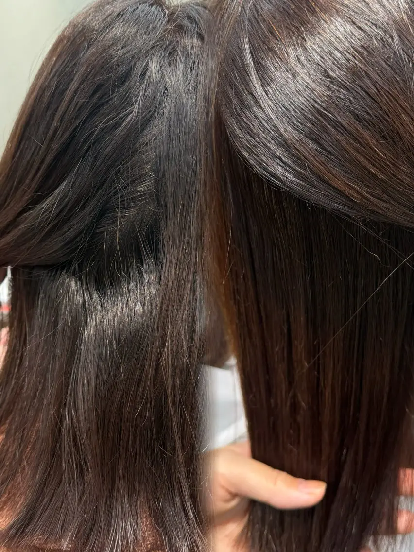 ルシ🎨/ハイトーン デザイン/髪質改善のヘアスタイル