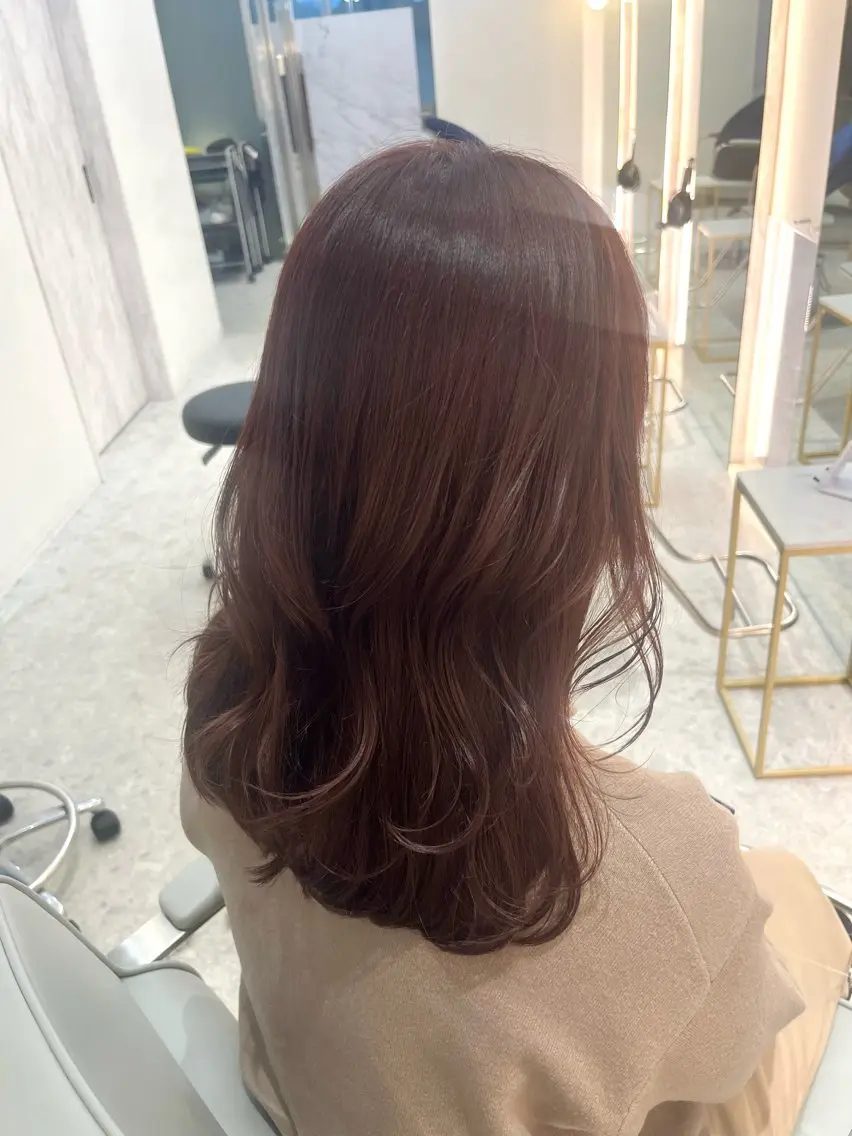 セミロング カット ヘアカラー トリートメント *Zina S * Natsukiのヘアスタイル