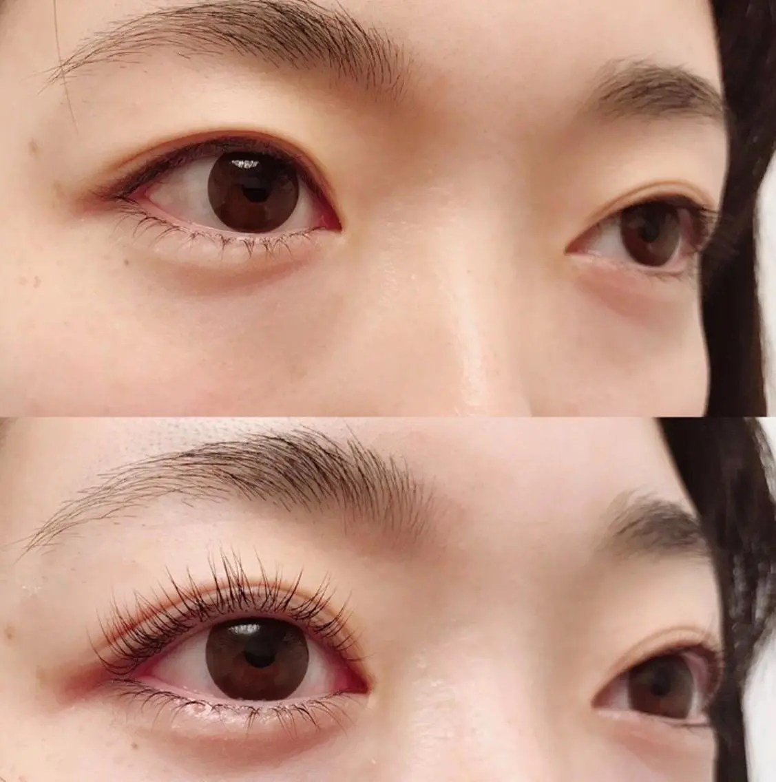 まつ毛パーマ＋マツエク(フラットラッシュ)100本の写真
