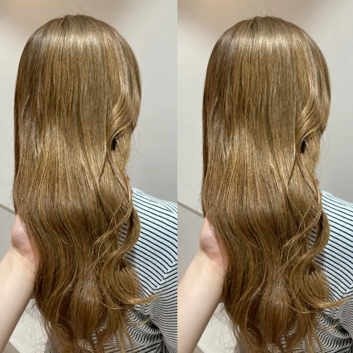 セミロング カラー み うのヘアスタイル