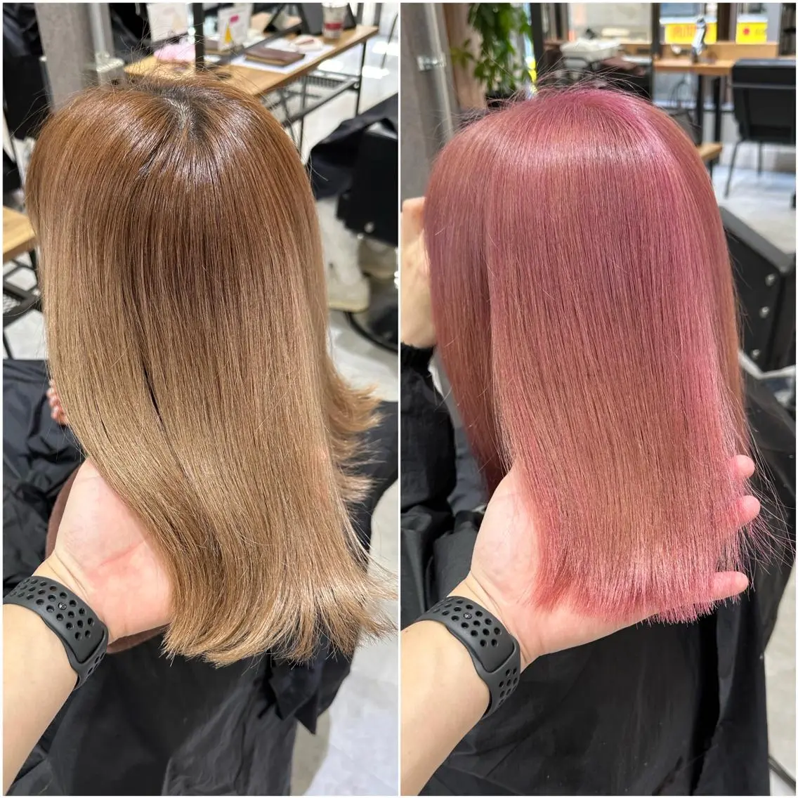 セミロング カラー ベージュカラー ブリーチ ケアブリーチ ダブルカラー ハイトーンカラー KEISUKE🐶 カラー×エクステ特化のヘアスタイル