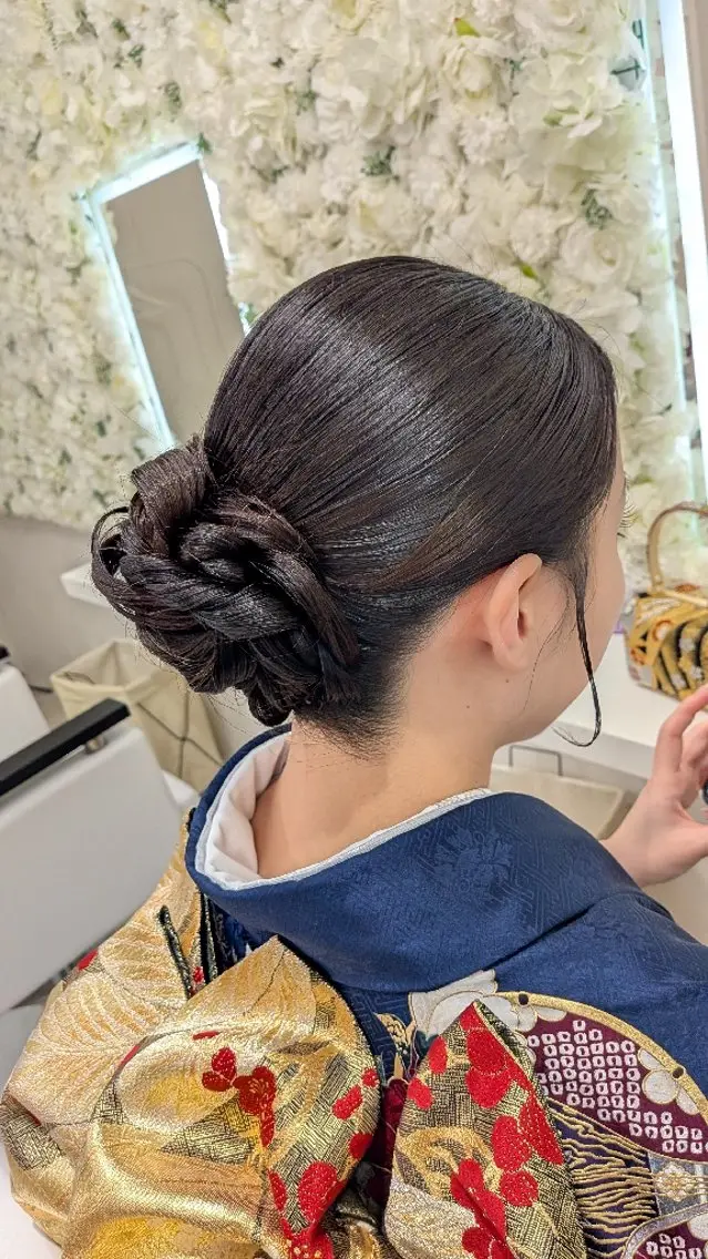 和髪スタイル 着物にピッタリ👘の写真