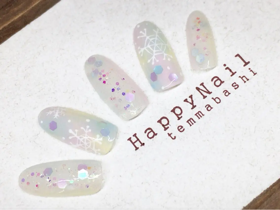 ショート ミディアム セミロング ロング ネイル アートネイル Happy Nailのネイルデザイン