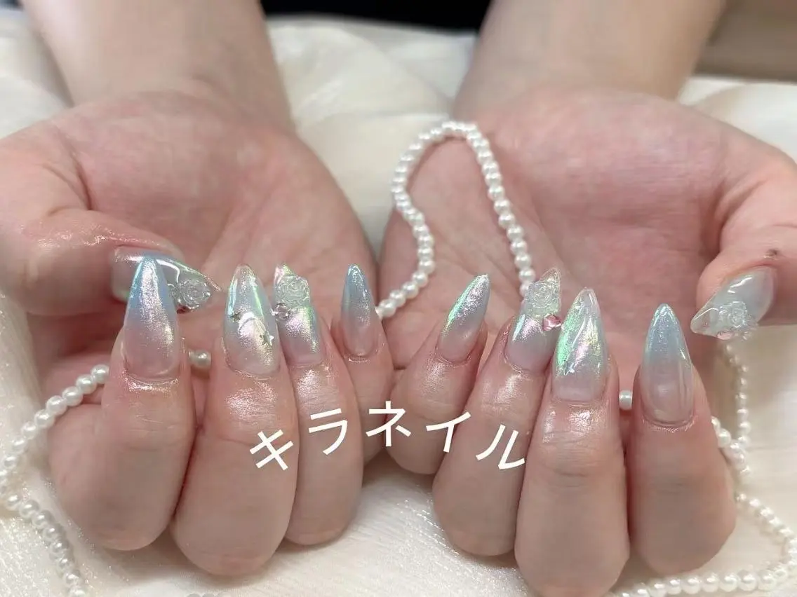 ネイル 🍑長さだし ワンホン💅モモコのネイルデザイン