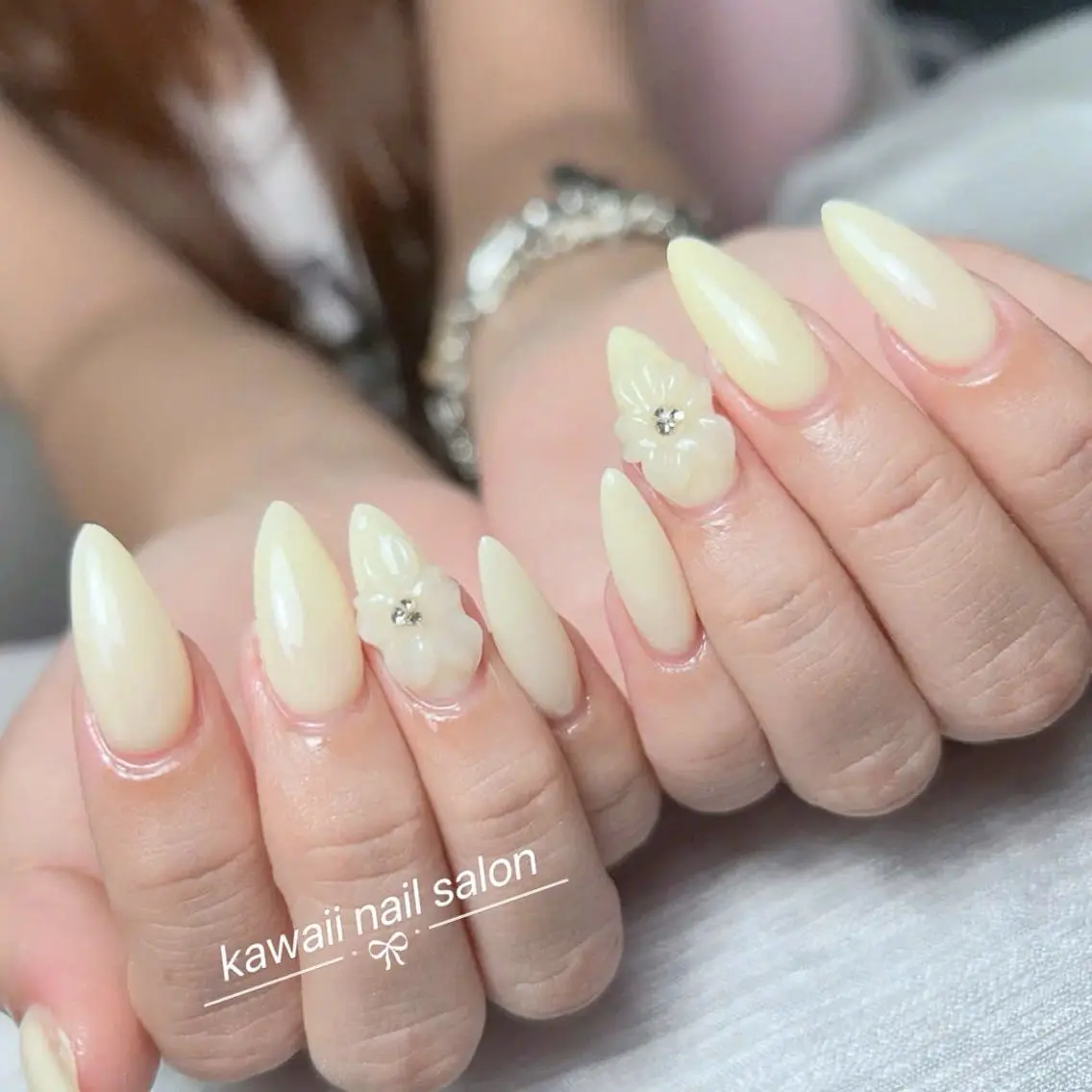 ネイル ドット フットネイル フレンチネイル 韓国ネイル マグネットネイル Hina KawaiiNailのネイルデザイン