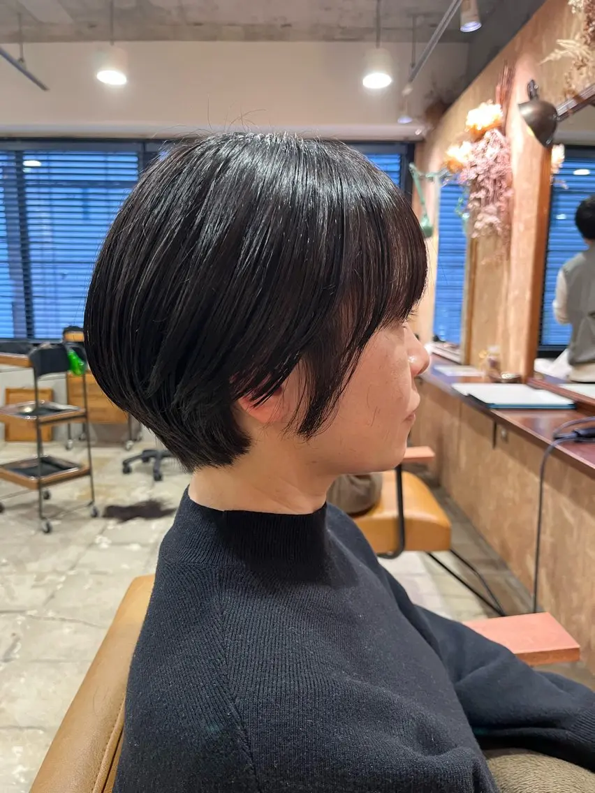 ショート くるみ🩰/ボブ レイヤー/暖色カラーのヘアスタイル