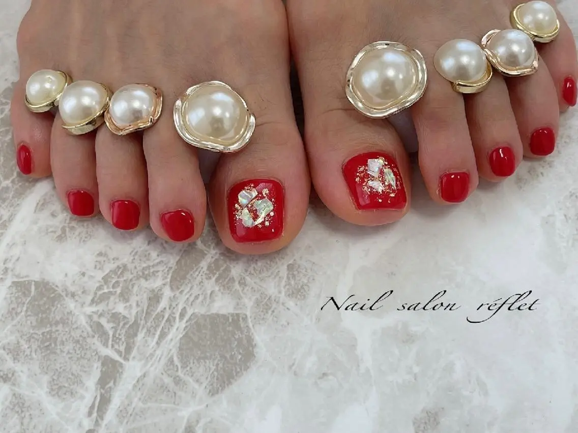 ネイル フットネイル Nailsalon Lebelのネイルデザイン