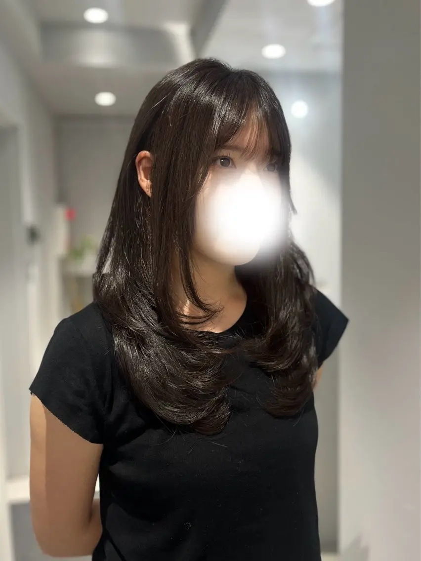 セミロング 無料カットモデル 指名率No.1✅ユナのヘアスタイル
