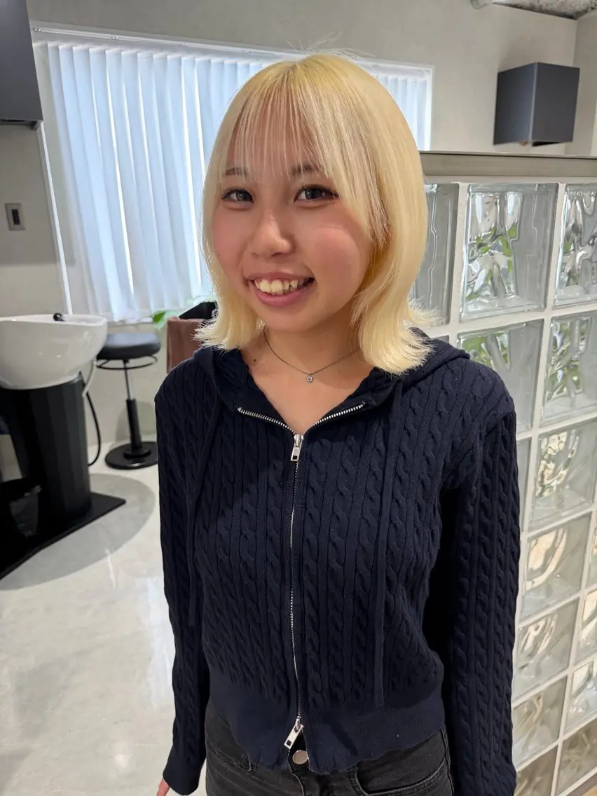 ミディアム hirano harukaのヘアスタイル