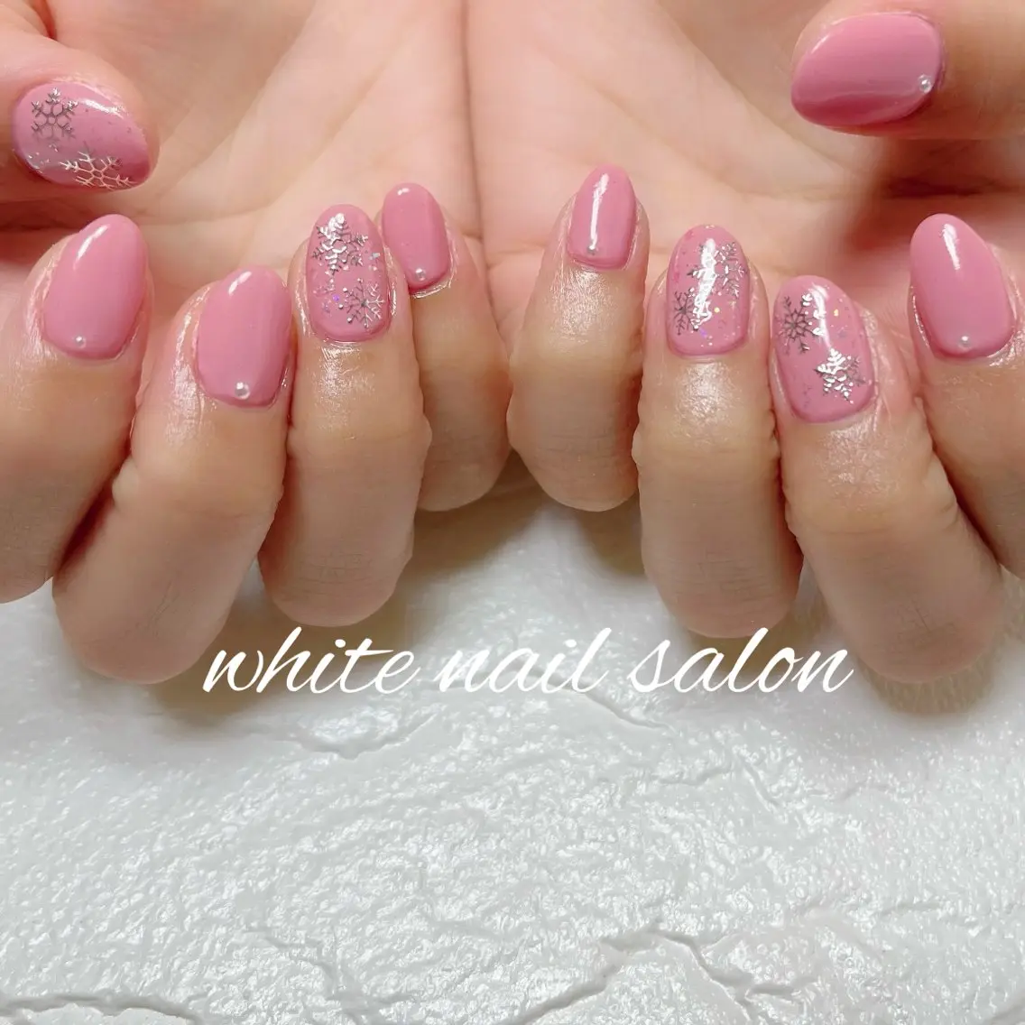 ネイル ラメ(グリッター) ハンドネイル white nail salonのネイルデザイン