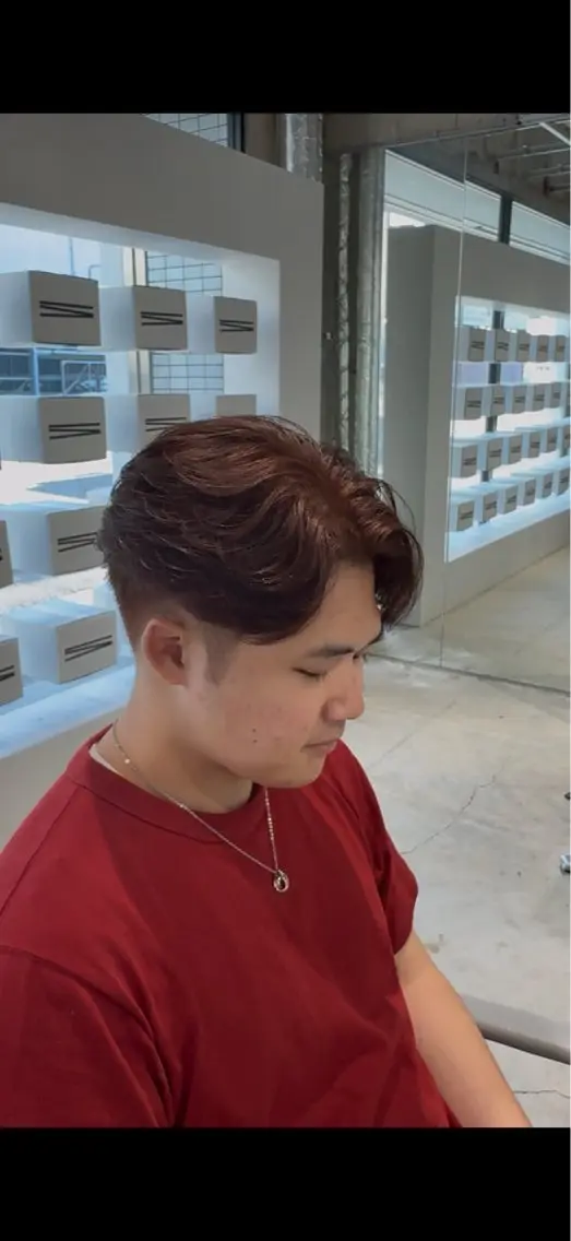 カラー メンズ カット ヘアカラー トリートメント メンズ特化曲がる縮毛 飛義のヘアスタイル
