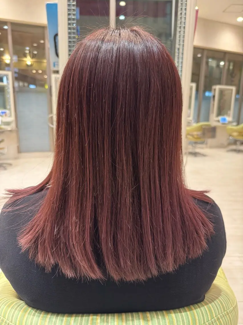 ロング ヘアカラー 松尾 怜奈のヘアスタイル