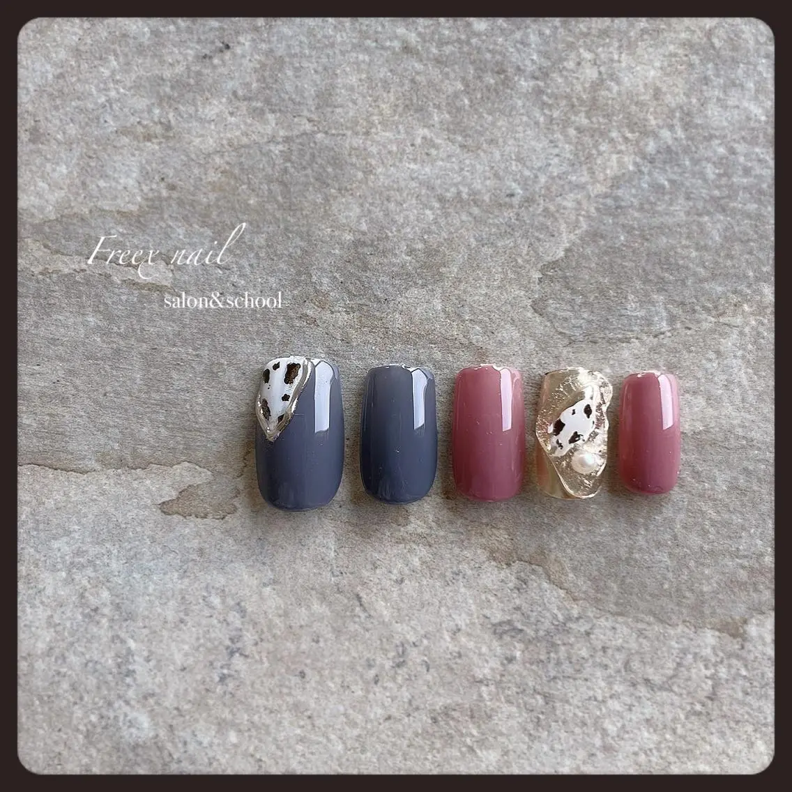 ネイル アニマル柄 ハンドネイル ハンドケア freex nail /ニュアンス/個性派のネイルデザイン