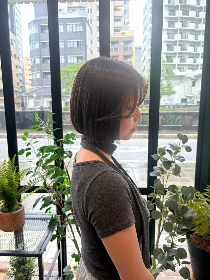 ショート カラー 透明感カラー ヘアカラー 上島 未緒のヘアスタイル