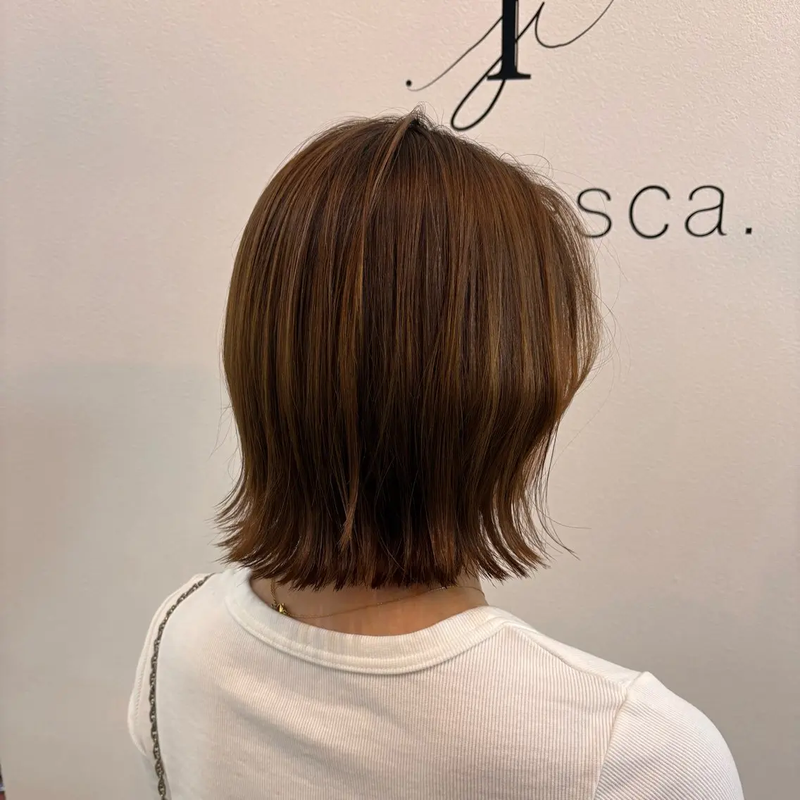 ショート ボブ 外ハネヘア カット トリートメント ボブ/艶カラー 梅田🦋さかそ。のヘアスタイル