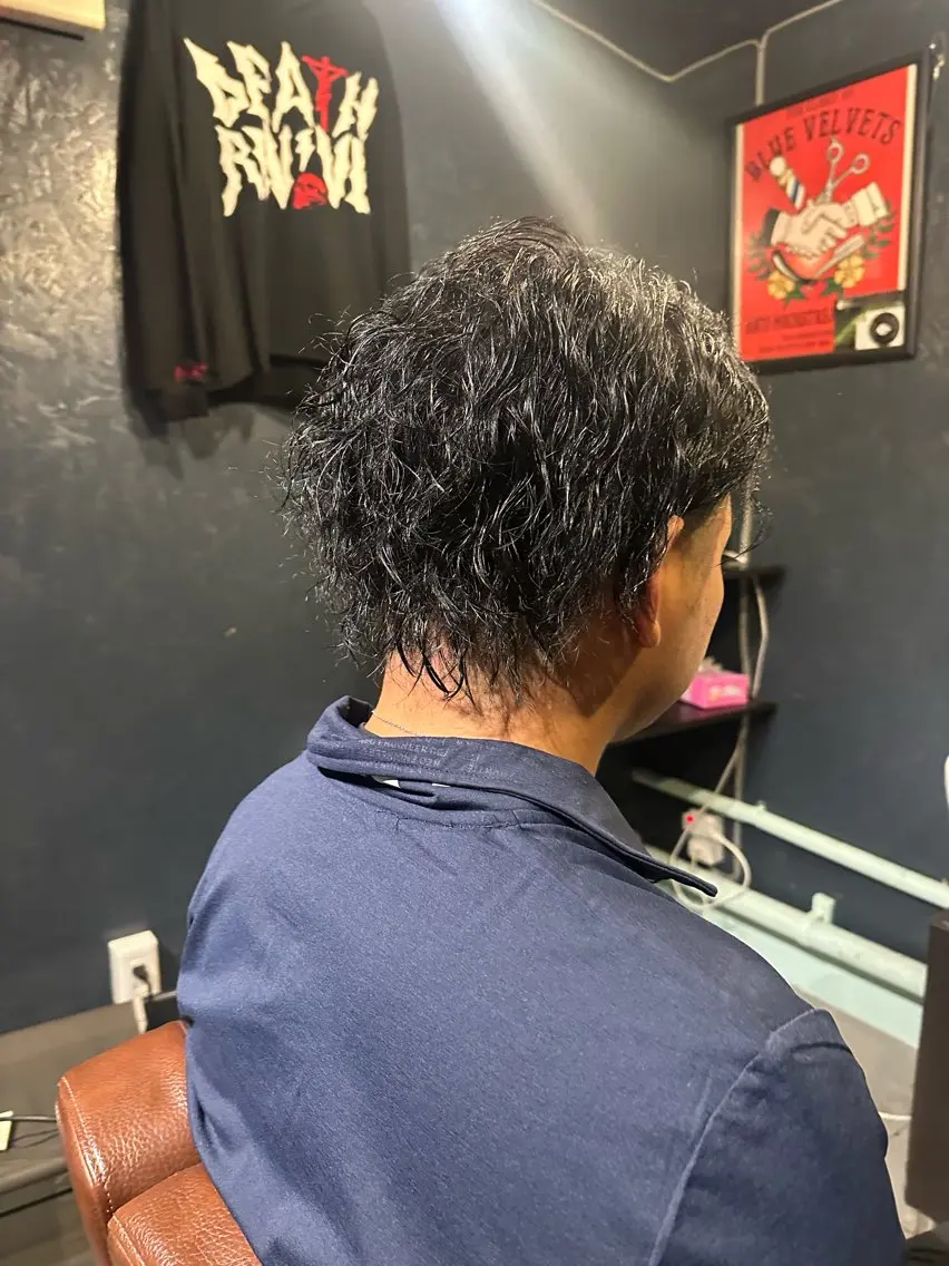 パーマ メンズ メンズパーマ メンズツイストパーマ ツーブロック ツイストパーマ SHINDOU RYUYAのヘアスタイル