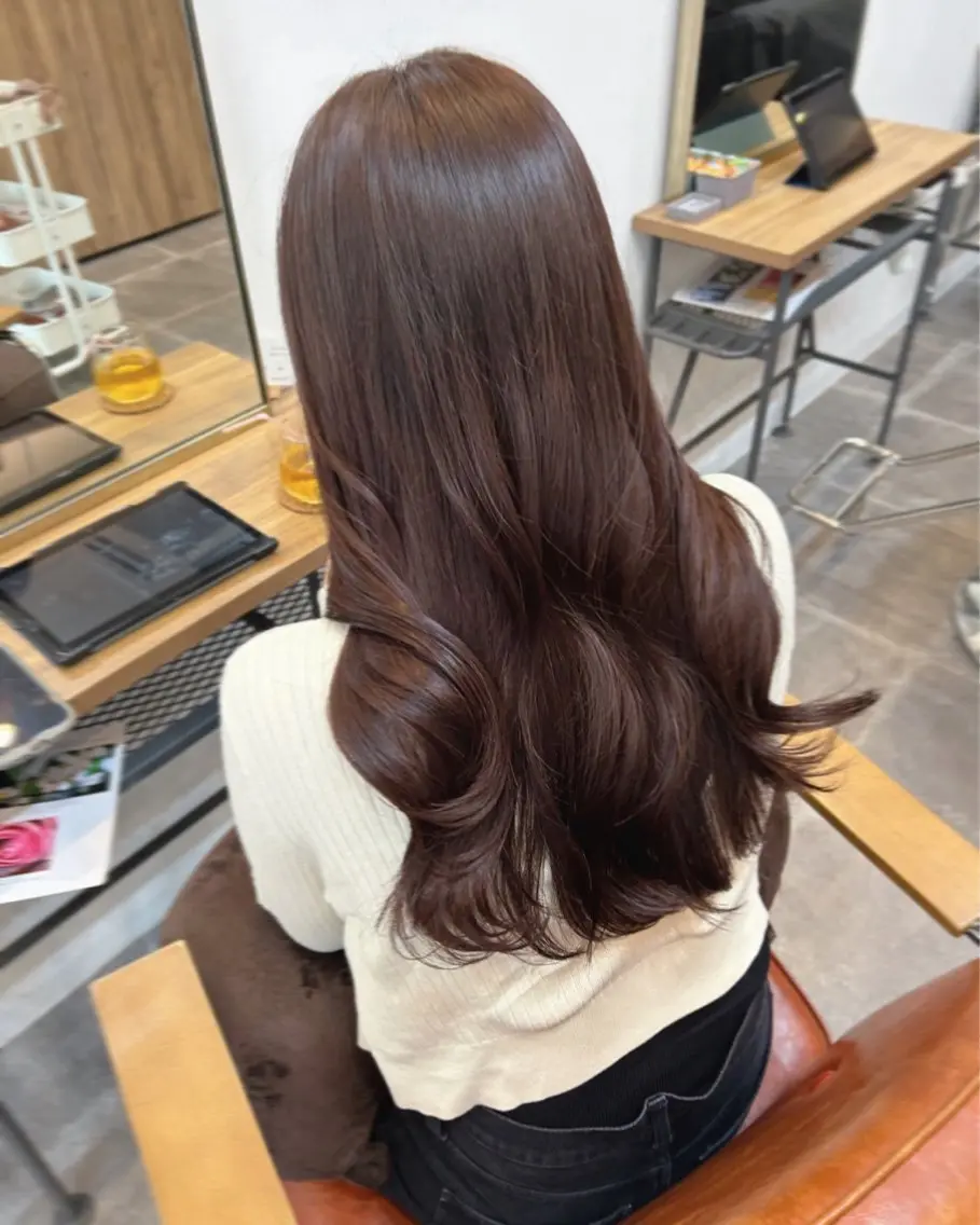 【1番人気】♡韓国風艶感スタイル♡カット+カラー+TOKIOトリートメントの写真