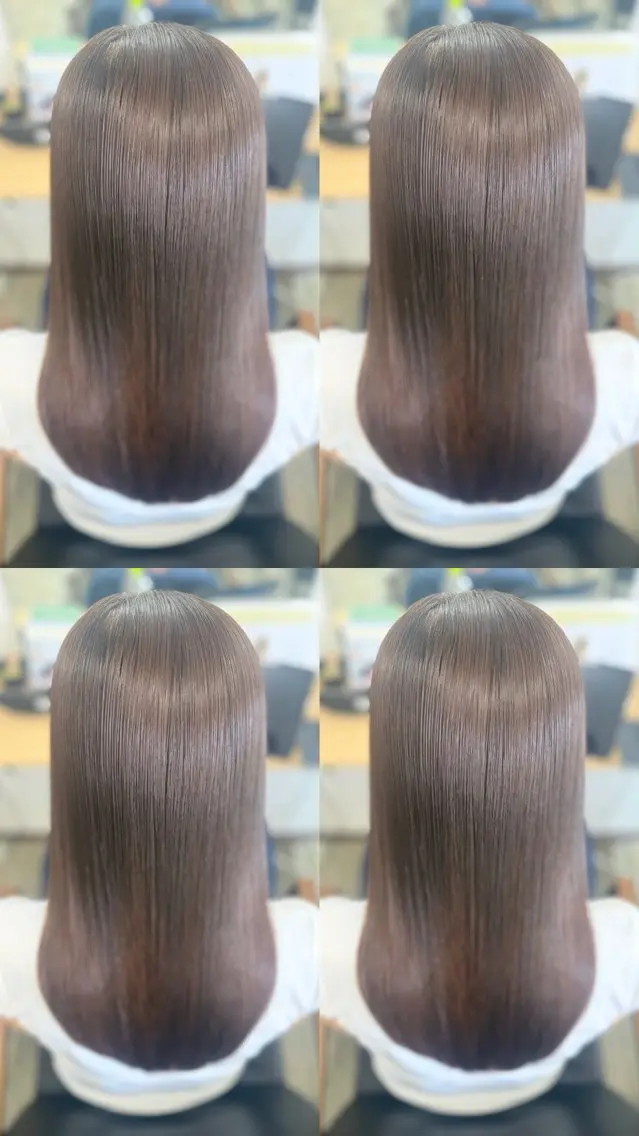 ロング カット 縮毛矯正 トリートメント 髪質改善🪽 森川☜ ☜ のヘアスタイル