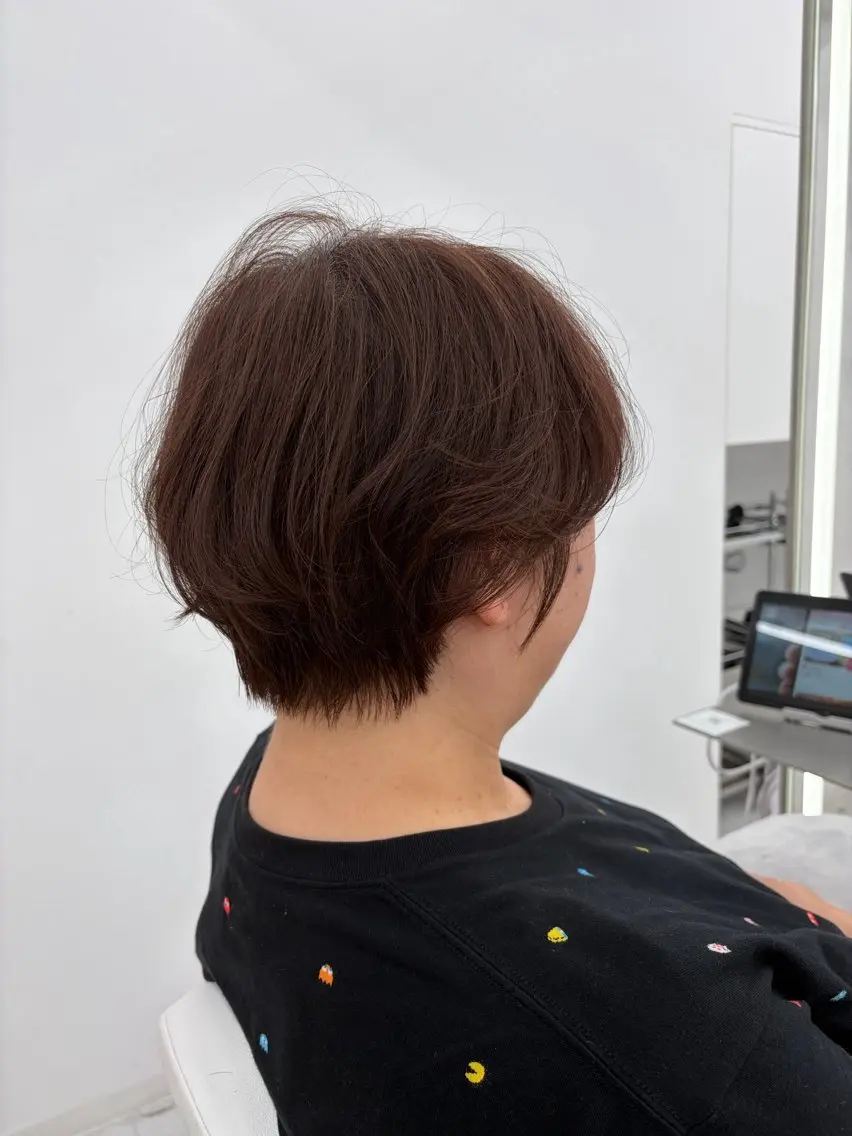 ショート パーマ ニュアンスパーマ 🌟似合わせショート No.1🌟ホノのヘアスタイル