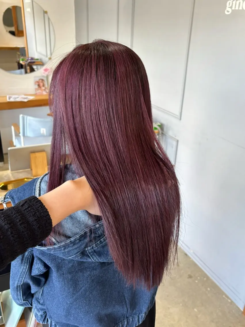 カラー ラベンダーカラー ピンクカラー ピンクラベンダー ヘアカラー トリートメント ヘッドスパ miloc Maikaのヘアスタイル