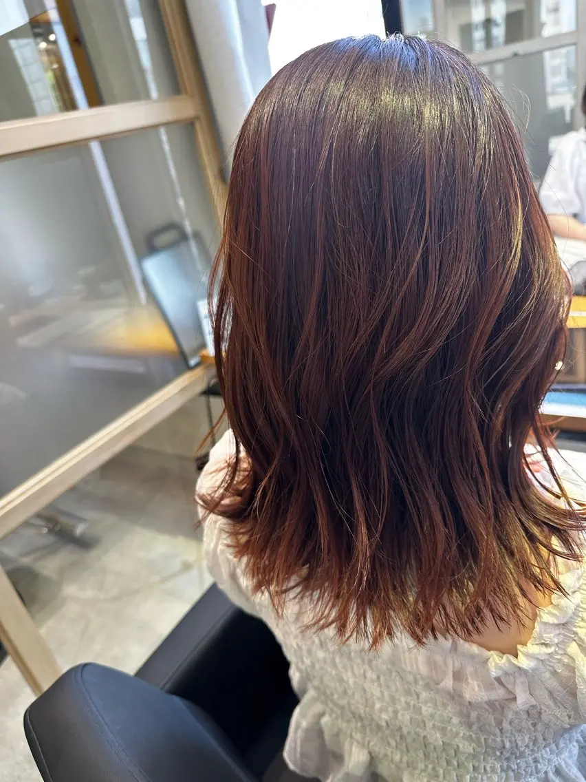 セミロング カラー カット ヘアカラー トリートメント カリスマになる美容師 💥TOUI💥上野のヘアスタイル