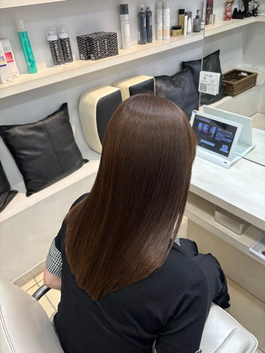 ロング カラー カット ヘアカラー トリートメント 🎀ゆい🎀 髪質改善カラー🎀のヘアスタイル