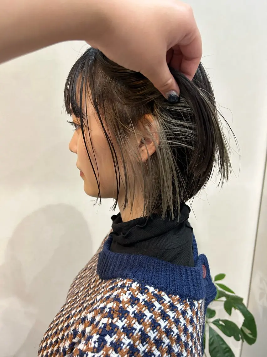 ショート カット ヘアカラー トリートメント ボブ/透明感カラー 🧸YUI❤️のヘアスタイル