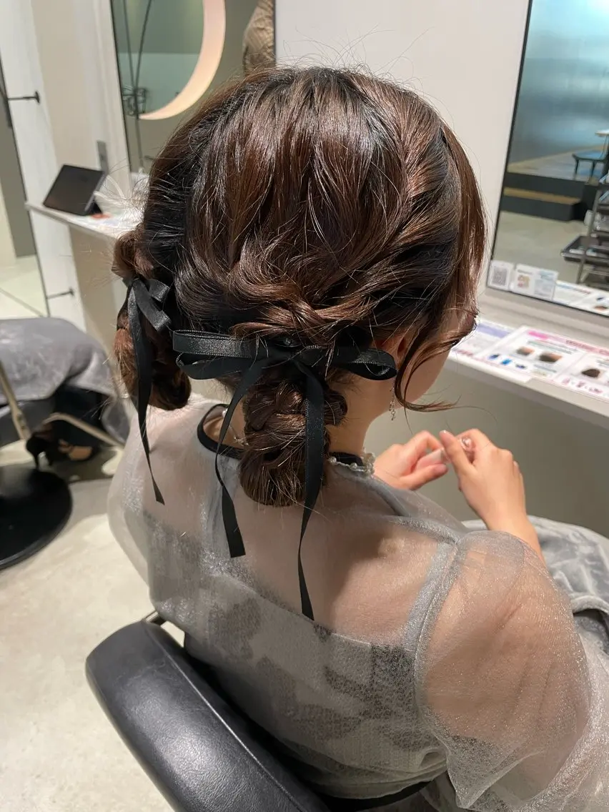 ヘアセットの写真