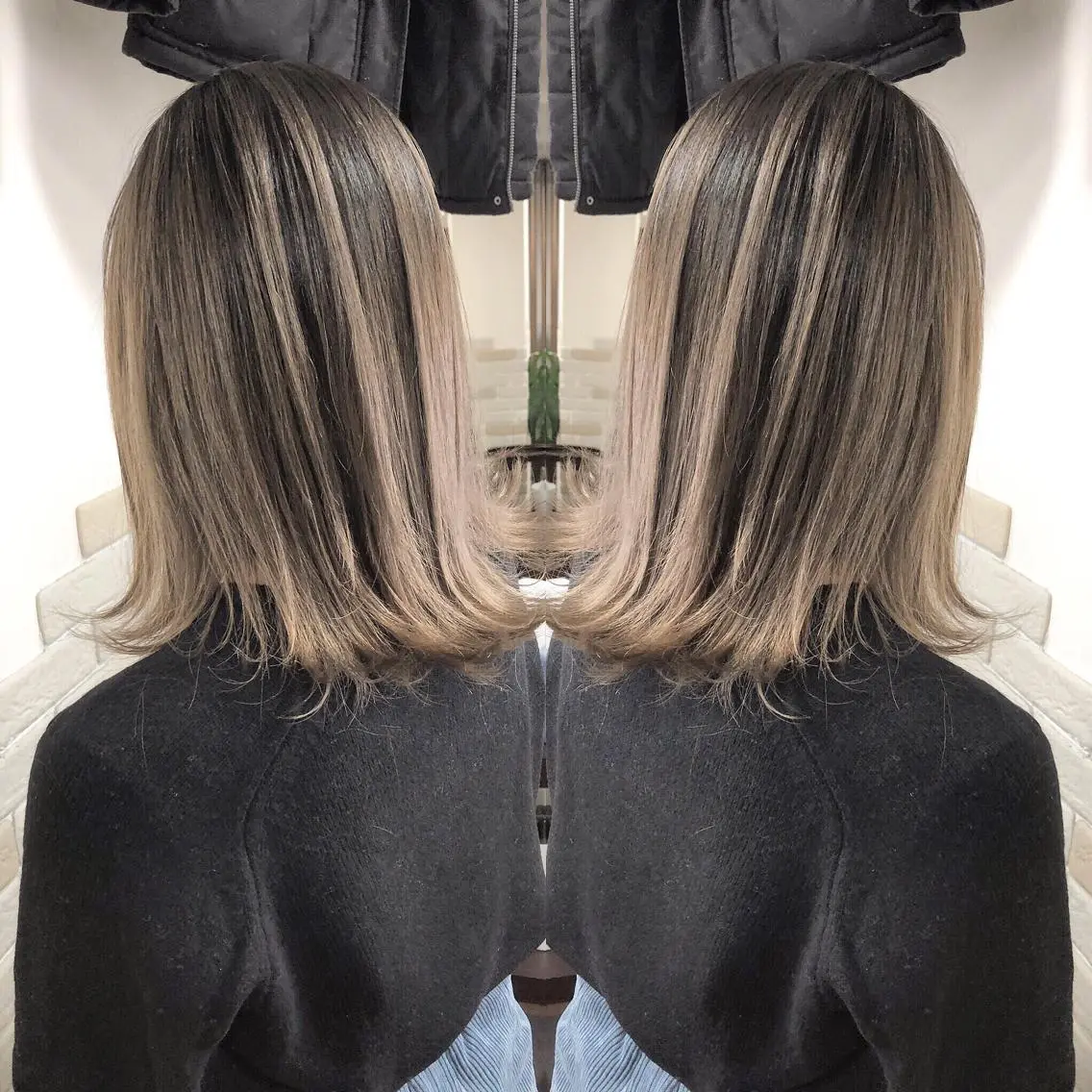 カラー ヘアカラー 林 バンフムのヘアスタイル