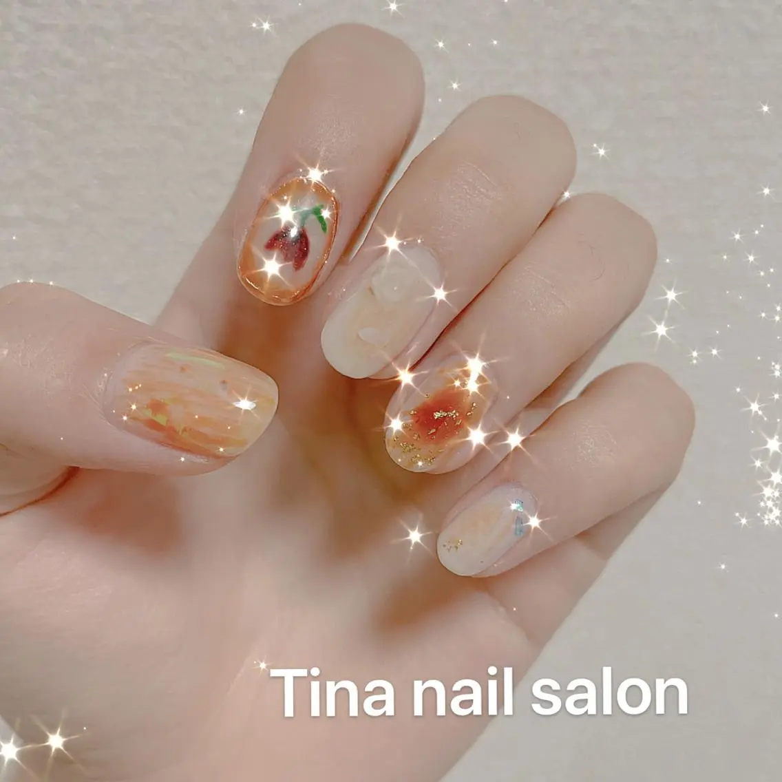 ネイル Tinaネイル 難波のネイルデザイン