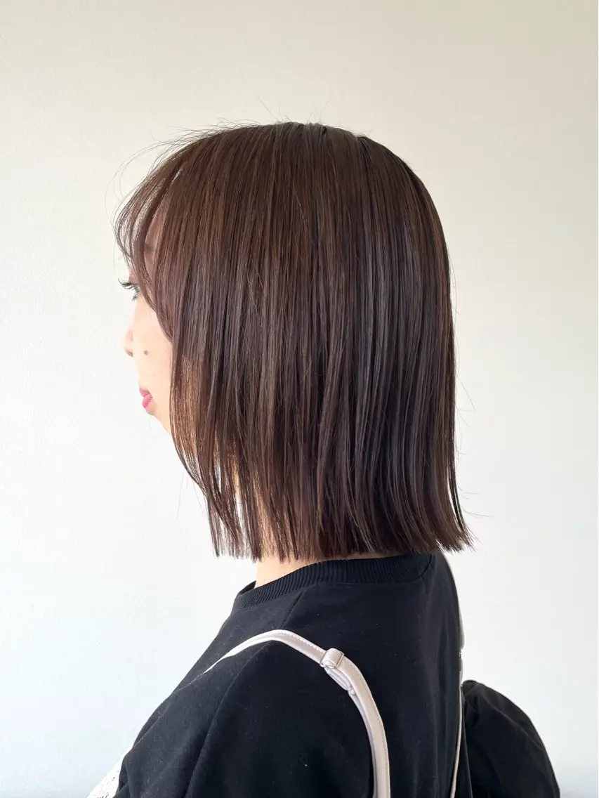 ショート カラー グレージュ ボブ カット ヘアカラー トリートメント kitin 吉祥寺 山岸花のヘアスタイル