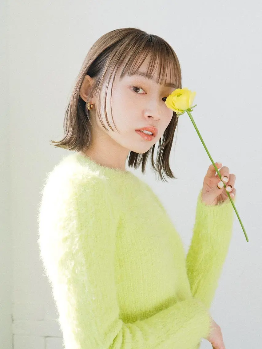 前髪カット+THROWカラー+oggiottoヘアエステ¥7700の写真