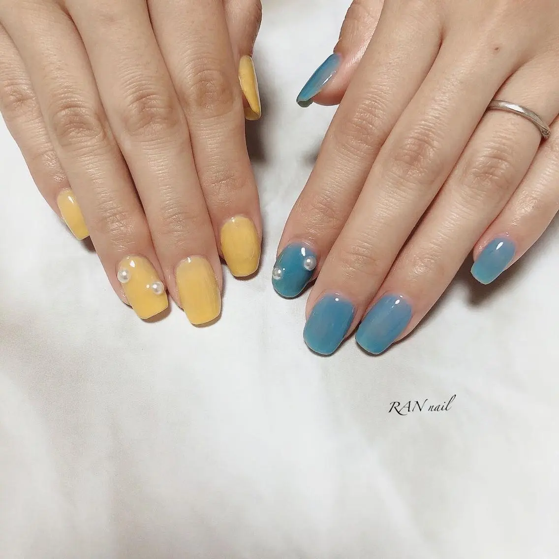 ネイル オフィスネイル ワンカラーネイル 春ネイル 冬ネイル ハンドネイル フットネイル RAN nailのネイルデザイン