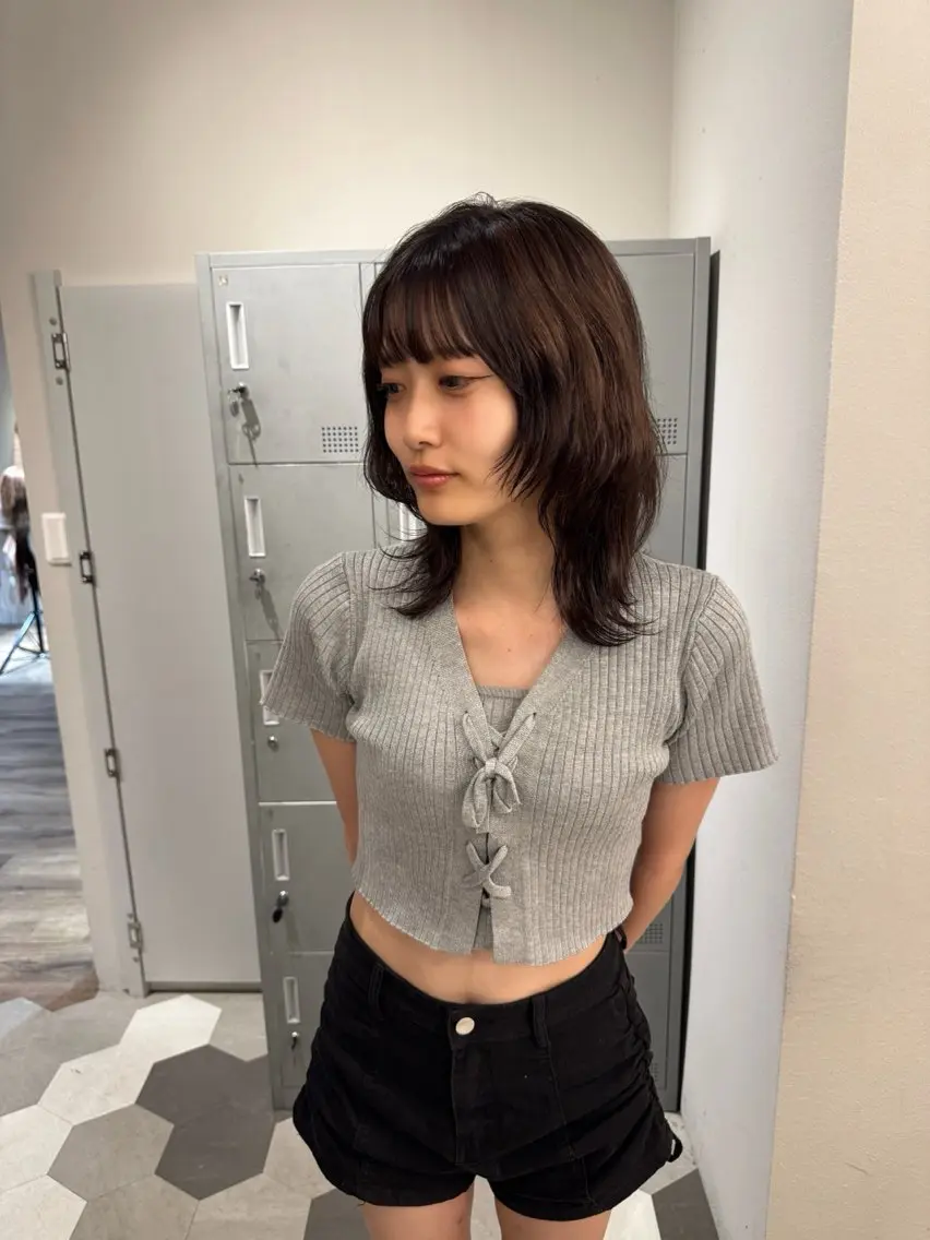ミディアム カット ヘアカラー 【天満で1番の艶髪】 髪質改善🌹釣本竜哉のヘアスタイル