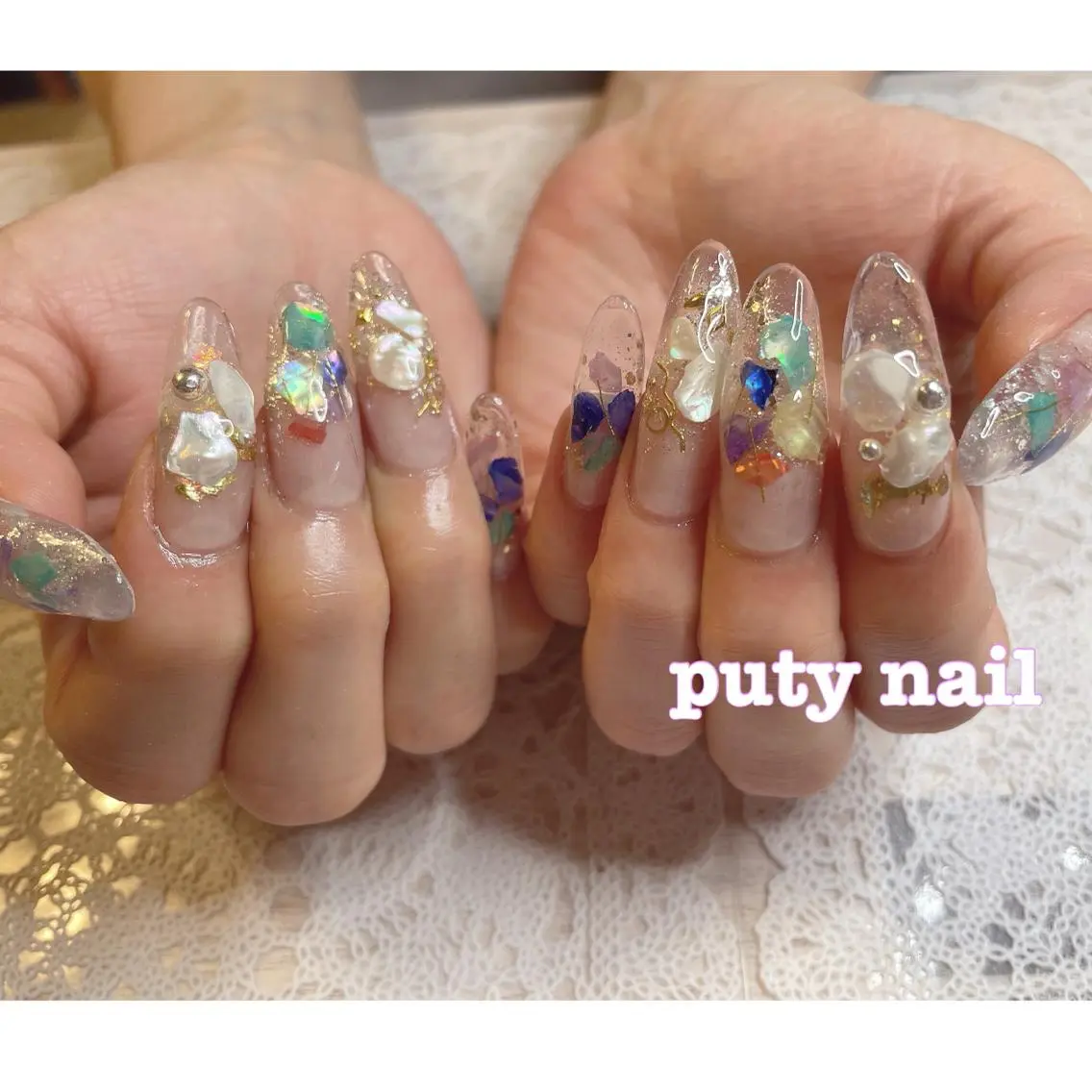 ネイル アートネイル スカルプネイル ハンドネイル Puty Nailのネイルデザイン