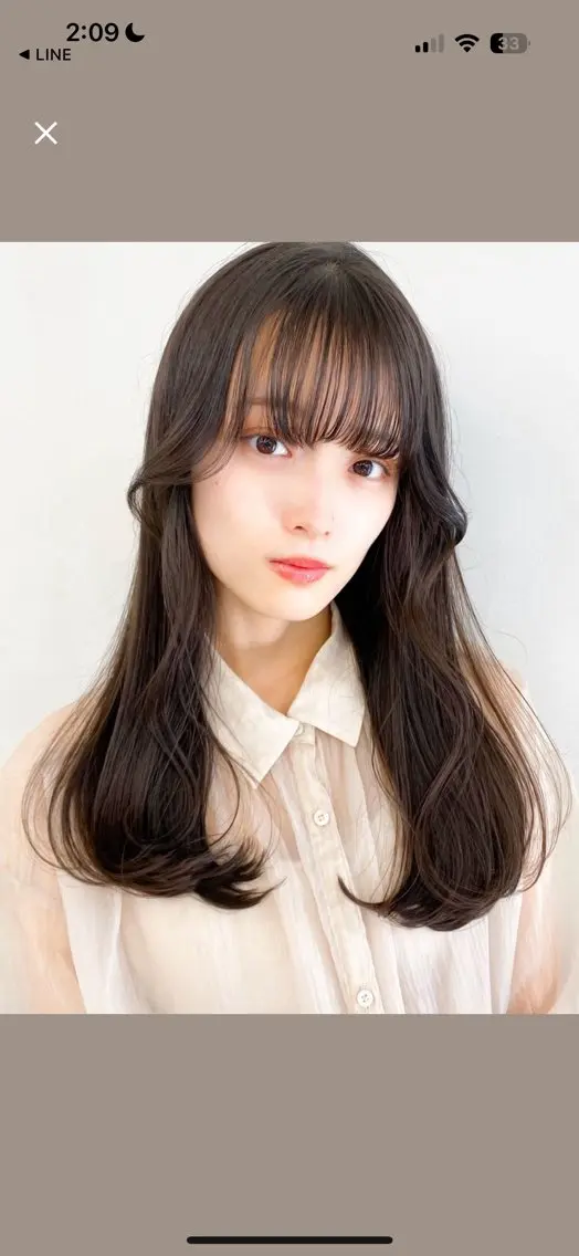 セミロング 縮毛矯正 トリートメント センター南 髪質改善 大引 優のヘアスタイル